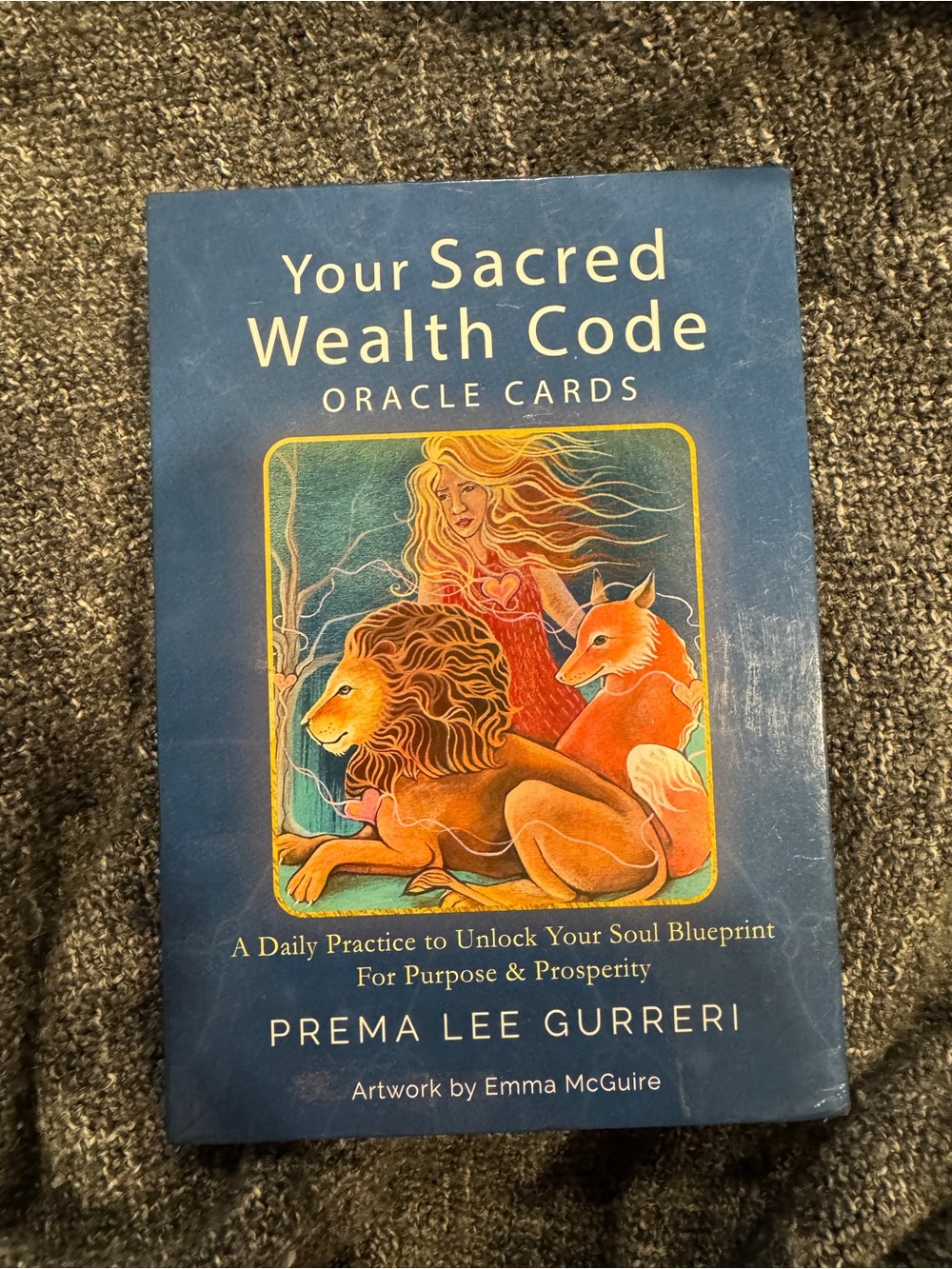 Your Sacred Wealth Code Oracle Cards - Blue